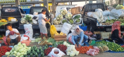 Pasar Sayur yang Berada di Kelurahan Wameo Kota Baubau